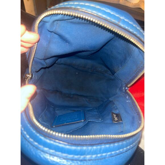 COACH Andi Mini Backpack Atlantic Blue Adjustable Pebble  display picture 1